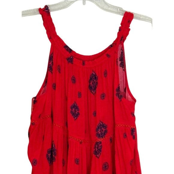 Intimately Free People Women's Talk to Me Trapeze Dress Red Size XS - Picture 5 of 11